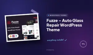 fuzze auto glass repair wordpress theme