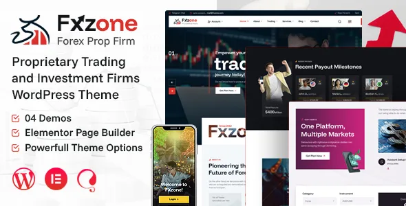 fxzone forex prop firm wordpress theme 1
