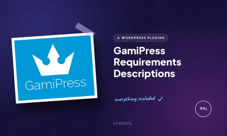 gamipress requirements descriptions