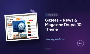gazeta news magazine drupal 10 theme
