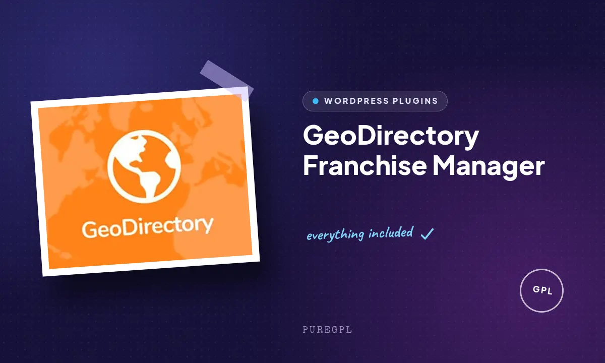 GeoDirectory Franchise Manager