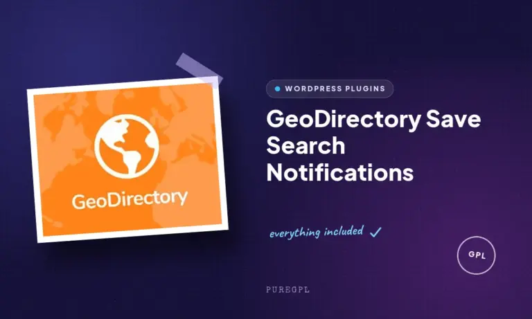 geodirectory save search notifications