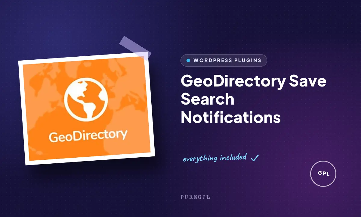 Geodirectory | Save Search Notifications