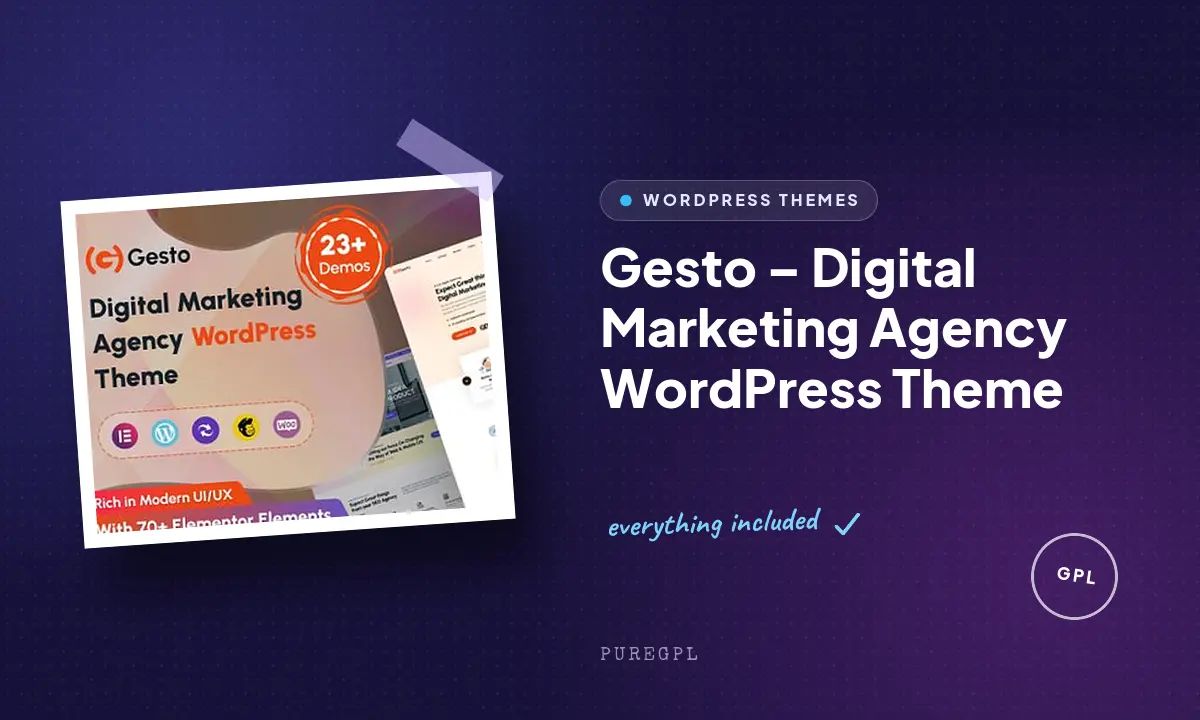 Gesto – Digital Marketing Agency WordPress Theme