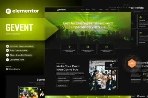 Gevent – Event Agency Elementor Template Kit