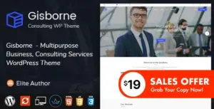 Gisborne – Business, Finance and Consulting WordPress Theme
