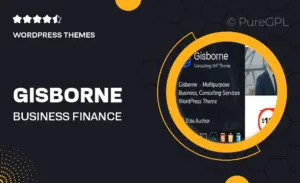 Gisborne – Business, Finance and Consulting WordPress Theme