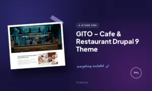 gito cafe restaurant drupal 9 theme