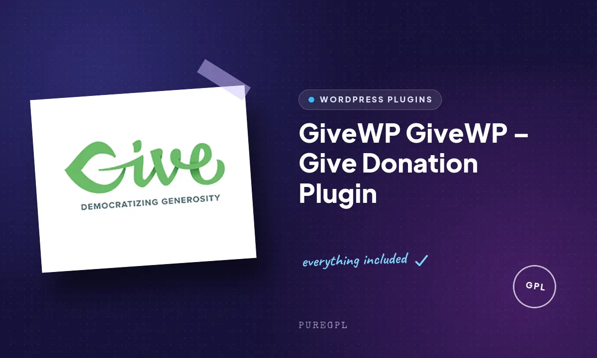 GiveWP – Give Donation Plugin