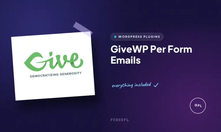 givewp per form emails