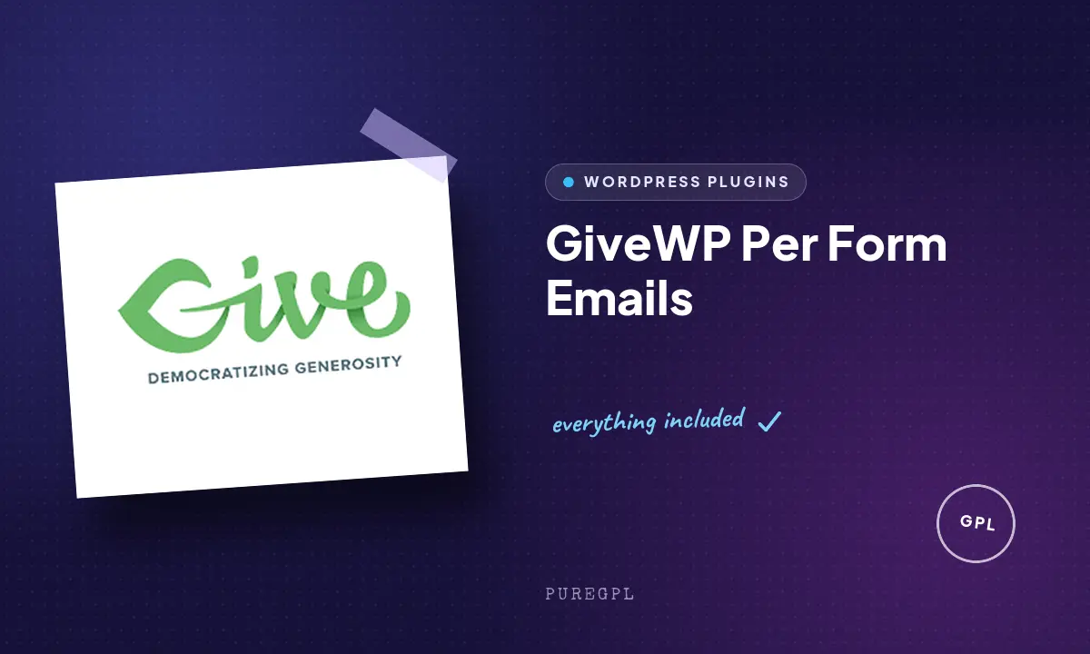 Givewp | Per Form Emails