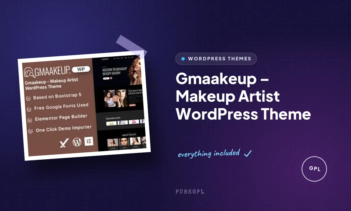Gmaakeup – Makeup Artist WordPress Theme