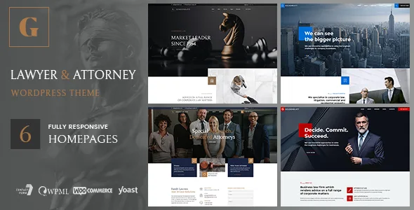 goldenblatt lawyer attorney wordpress theme 1