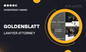 Goldenblatt – Lawyer & Attorney WordPress Theme