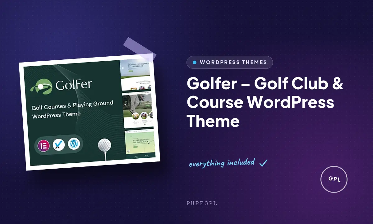 Golfer – Golf Club & Course WordPress Theme