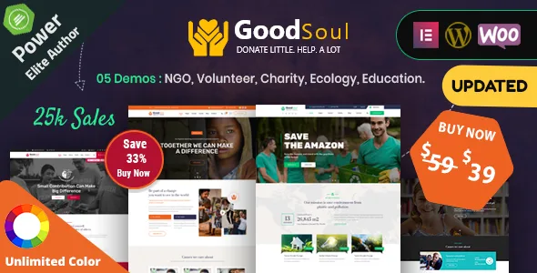 goodsoul charity fundraising wordpress theme 1