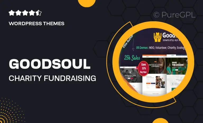 goodsoul charity fundraising wordpress theme