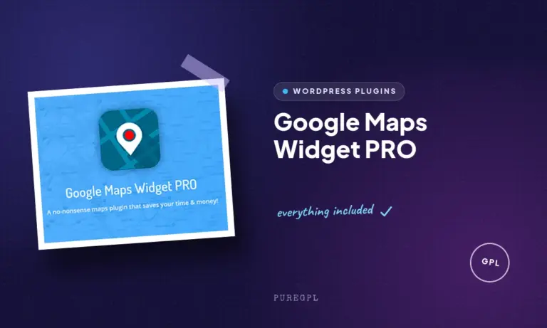 google maps widget pro