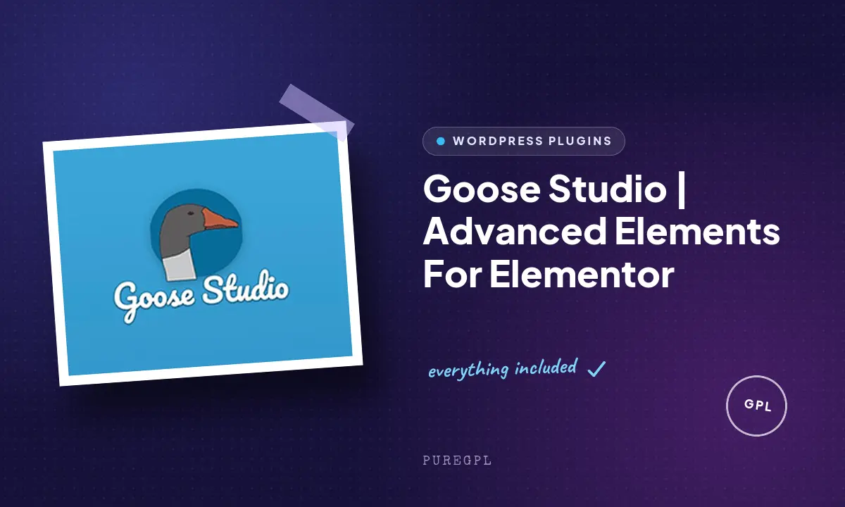 Goose Studio | Advanced Elements For Elementor