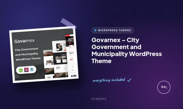 govarnex city government and municipality wordpress theme