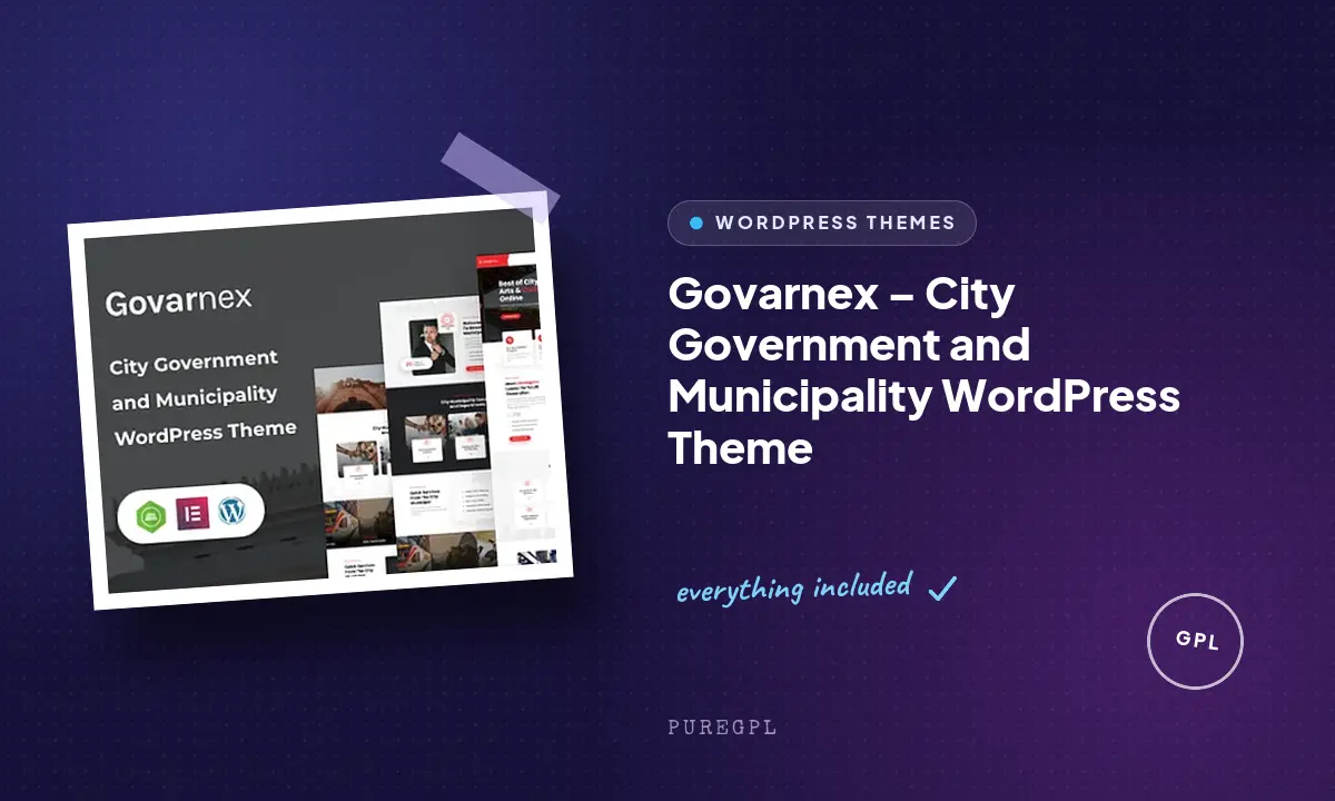 Govarnex – City Government and Municipality WordPress Theme