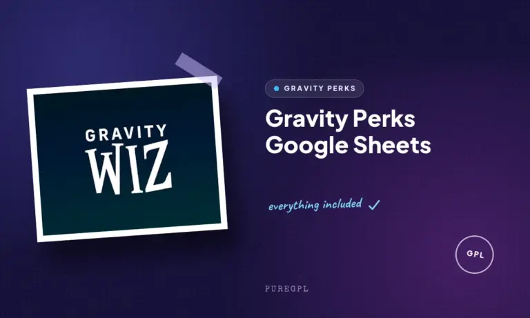 gravity perks google sheets
