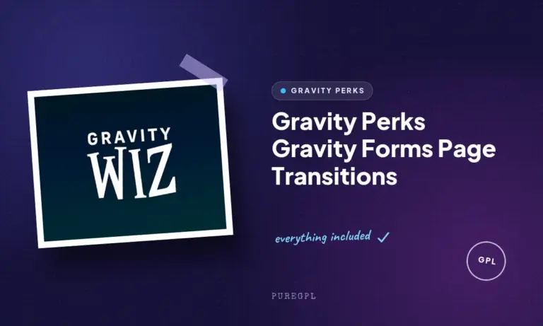 gravity perks gravity forms page transitions