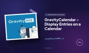 gravitycalendar display entries on a calendar