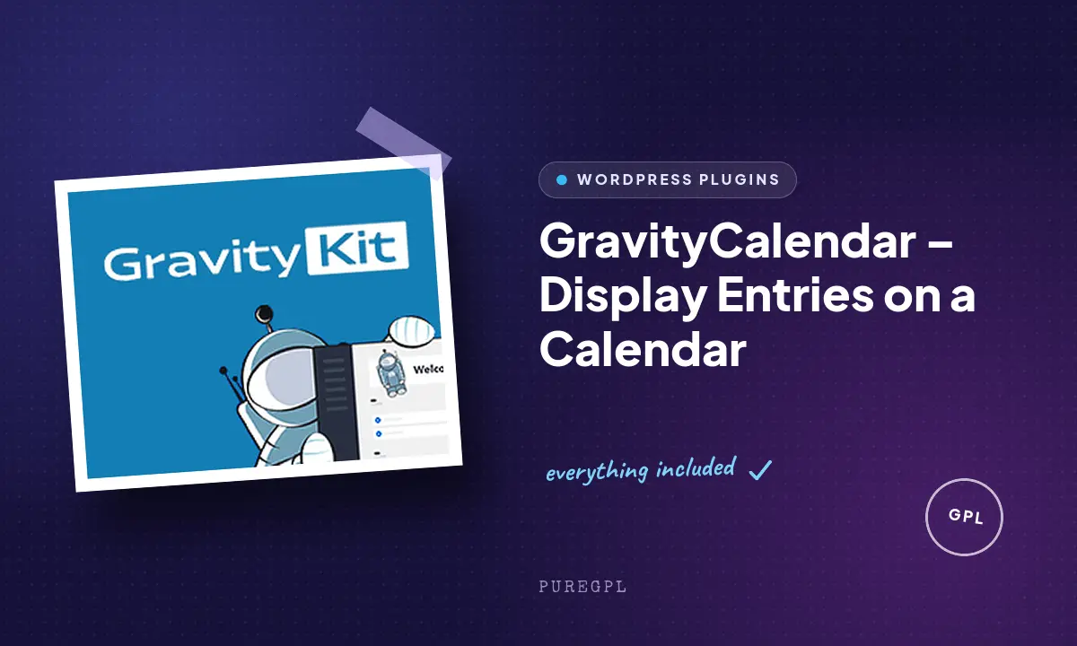 GravityCalendar – Display Entries on a Calendar