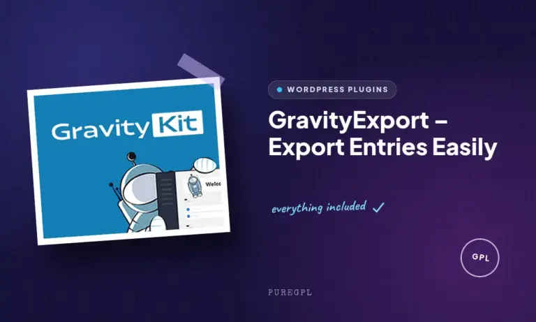 gravityexport export entries easily