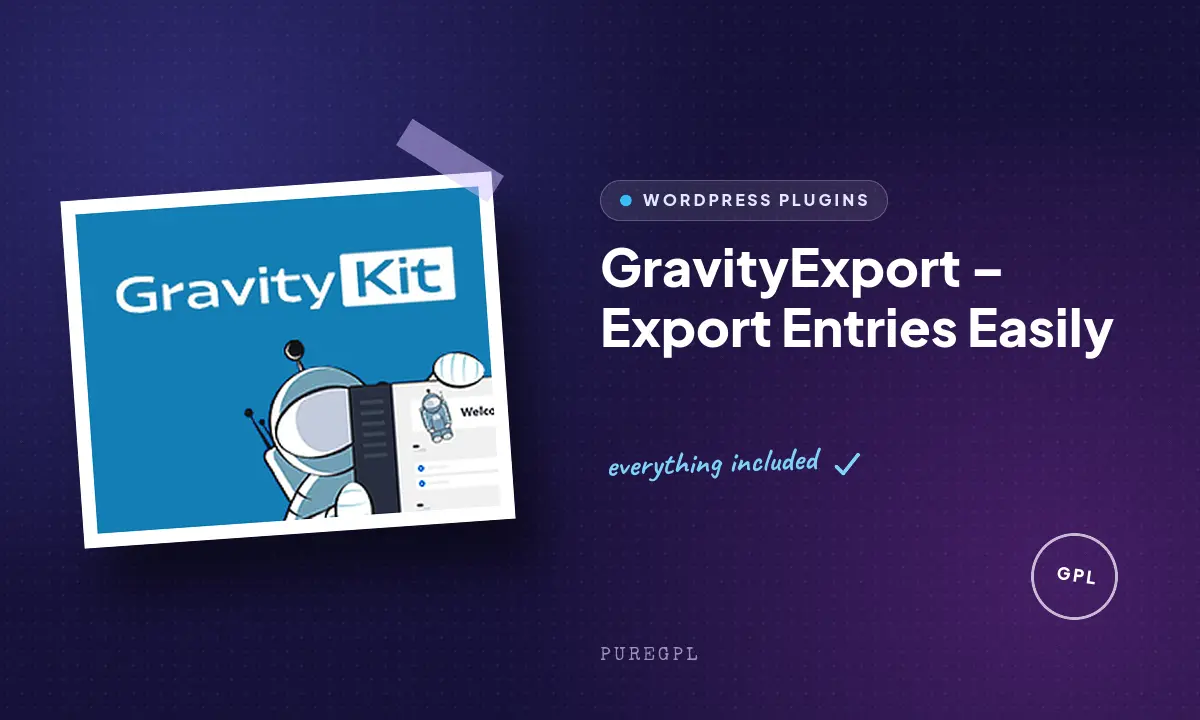 Gravitykit | GravityExport