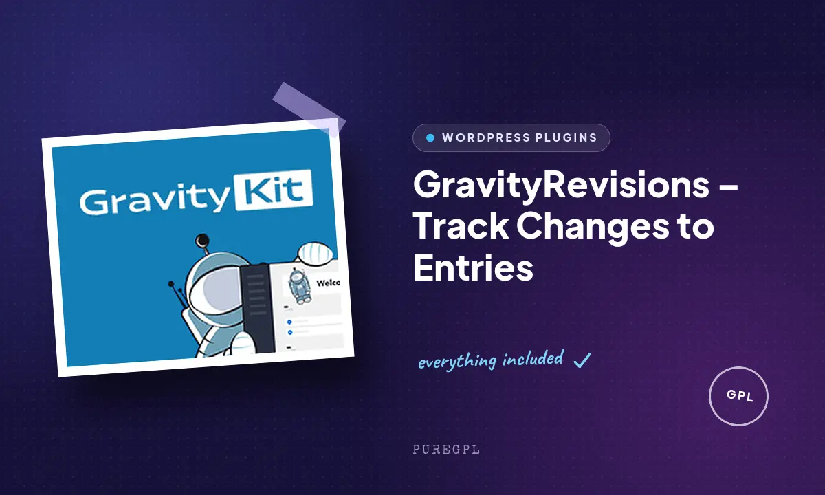 GravityRevisions – Track Changes to Entries