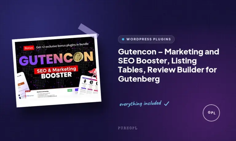 gutencon marketing and seo booster listing tables review builder for gutenberg