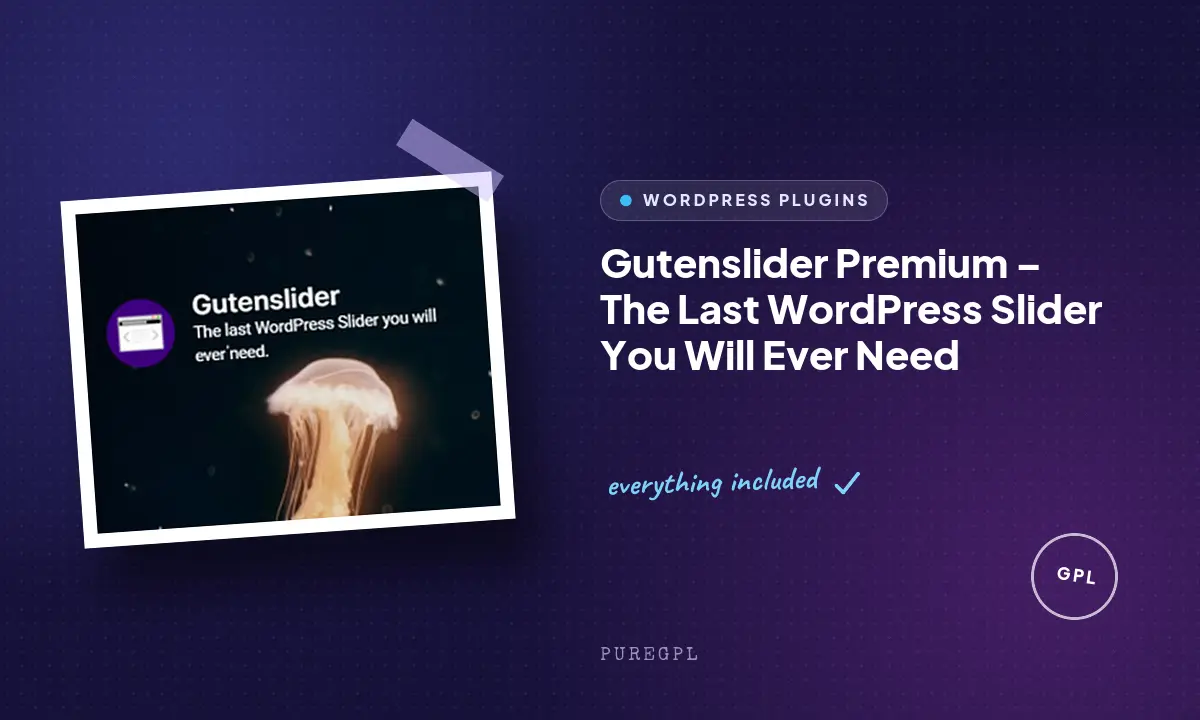 Gutenslider Premium – The Last WordPress Slider You Will Ever Need