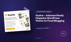 guzine adsense ready magazine wordpress theme for food blogging