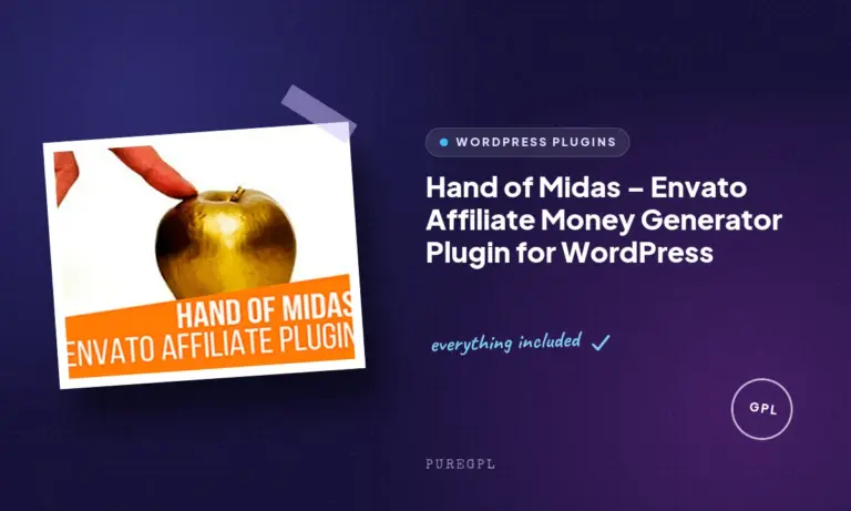 hand of midas envato affiliate money generator plugin for wordpress