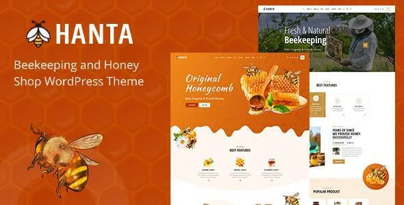 hanta beekeeping and honey shop wordpress theme 1