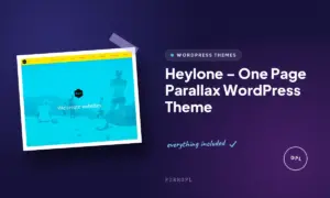 heylone one page parallax wordpress theme