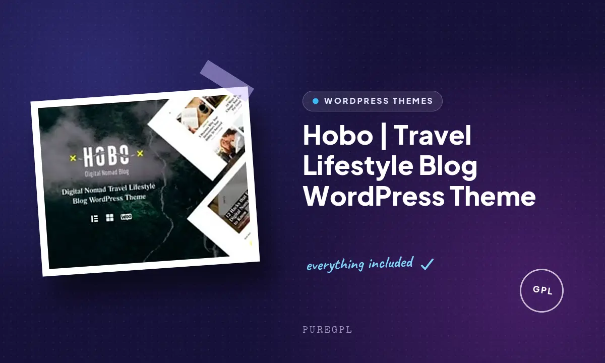 Hobo | Travel Lifestyle Blog WordPress Theme