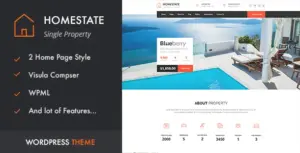 HOME STATE – Single Property Real Estate WordPress Theme