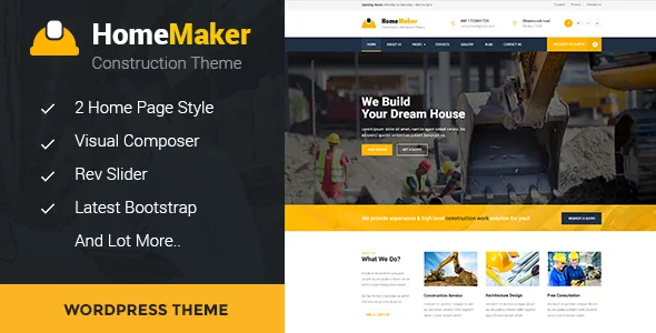 homemaker construction builder wordpress theme 1