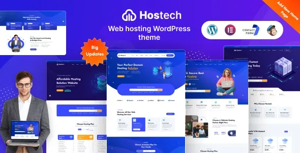 hostech web hosting whmcs wordpress theme 1