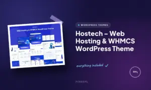 hostech web hosting whmcs wordpress theme