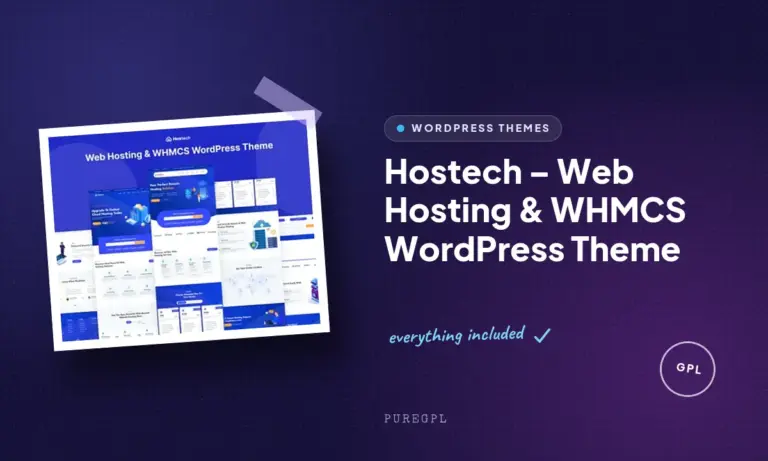 hostech web hosting whmcs wordpress theme