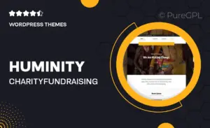 Huminity- Charity/Fundraising WordPress Theme