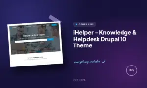 ihelper knowledge helpdesk drupal 10 theme