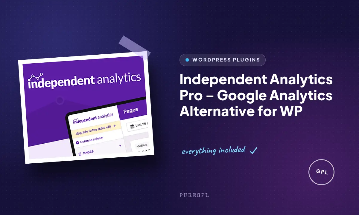 Independent Analytics Pro – Google Analytics Alternative for WP