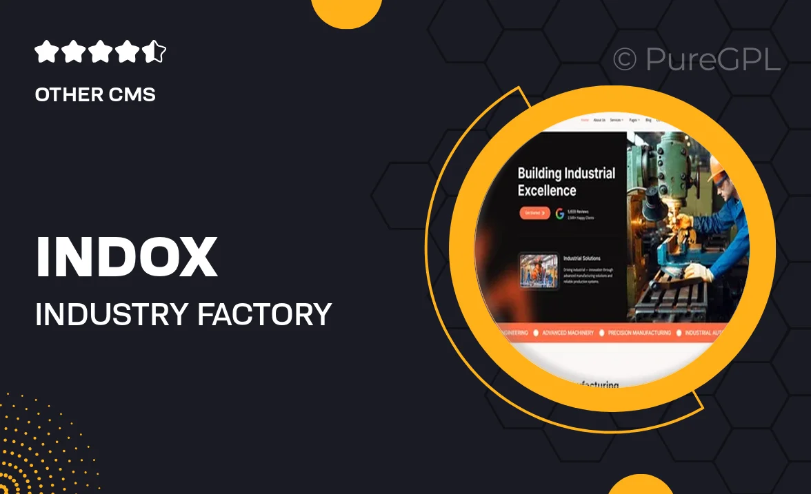 Indox – Industry Factory & Manufacturing Elementor Template Kit