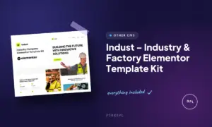 indust industry factory elementor template kit