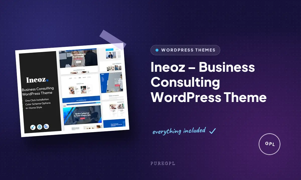 Ineoz – Business Consulting WordPress Theme